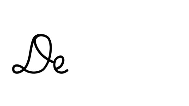 Декоративная Почерковедческая Анимировка Смерти Шестью Курсивными Готическими Шрифтами — стоковое видео