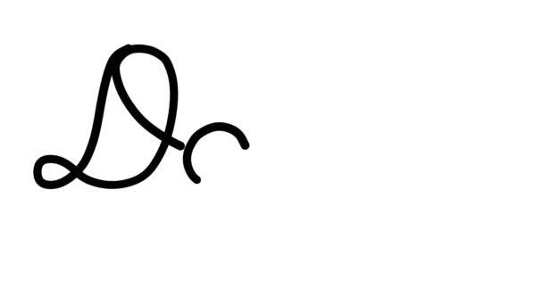 Daze Декоративна Анімація Почерку Шести Проклятих Готичних Шрифтах — стокове відео