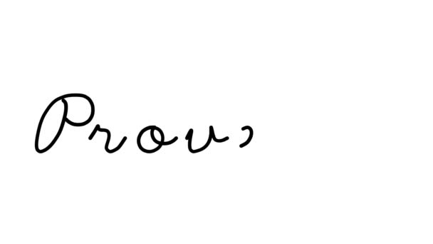 Декоративная Почерковедческая Анимация Прованса Шести Курсивных Готических Шрифтах — стоковое видео