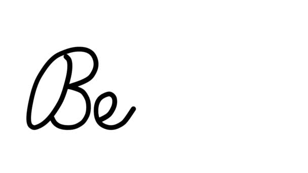 Bern Decorative Handwriting Animation Six Cursive Gothic Fonts — Stock Video