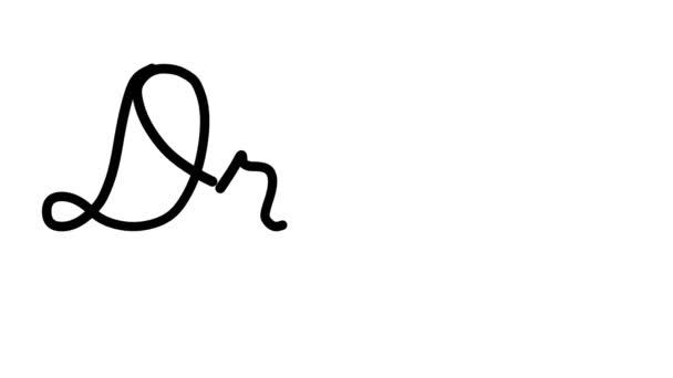 Drag Decorative Handwriting Animation Six Cursive Gothic Fonts — 비디오