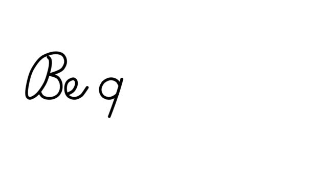 Попрошайка Анимации Декоративным Почерком Шестью Проклятыми Готическими Шрифтами — стоковое видео
