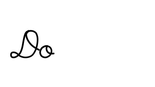 Doctor Decorative Handwriting Animation Έξι Cursive Και Γοτθικές Γραμματοσειρές — Αρχείο Βίντεο