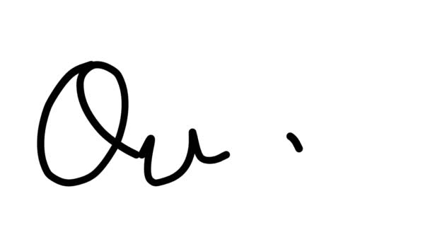 Овальний Декоративний Почерк Анімації Шести Проклятих Готичних Шрифтах — стокове відео