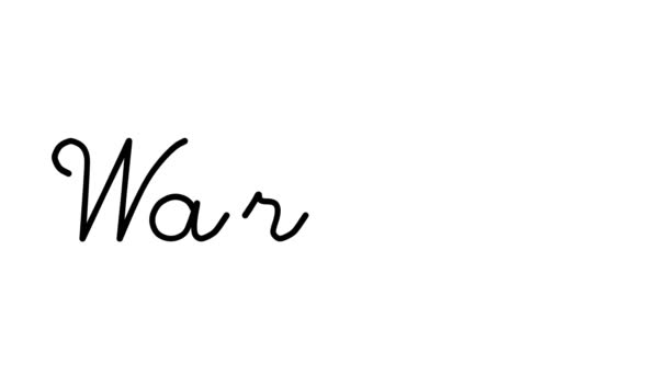 Warbler Декоративна Анімація Почерку Шести Проклятих Готичних Шрифтах — стокове відео