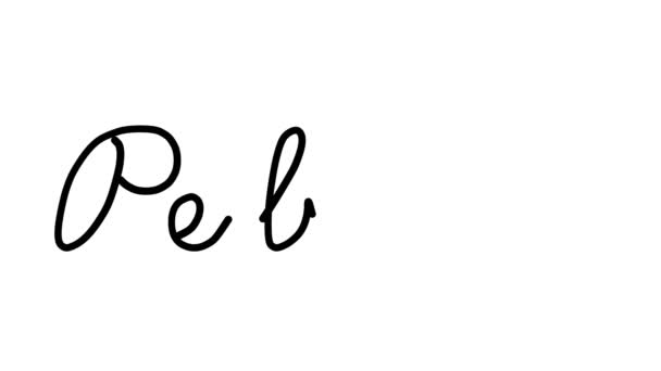 Pebble Decorative Handwriting Animation Six Cursive Gothic Fonts — 비디오