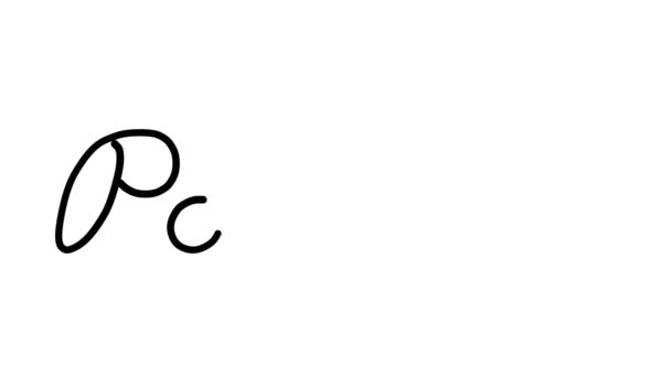 Pollen Decorative Handwriting Animation Six Cursive Gothic Fonts — Stock Video