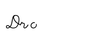 Altı El Yazısı ve Gotik Yazı Tipinde Kuraklık Dekoratif El Yazısı Animasyonu