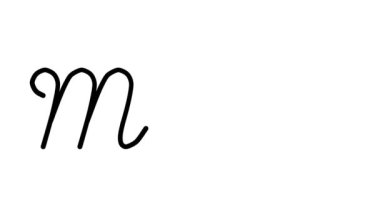 Altı El Yazısı ve Gotik Yazı Tiplerinde Resim Dekoratif El Yazısı Animasyonu