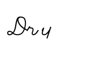 Altı El Yazısı ve Gotik Yazı Tipiyle Dekoratif El Yazısı Canlandırması Kurutma