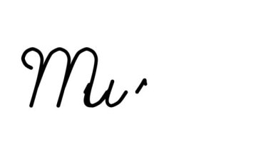 Altı El Yazısı ve Gotik Yazı Tipiyle Müzik Dekoratif El Yazısı Animasyonu