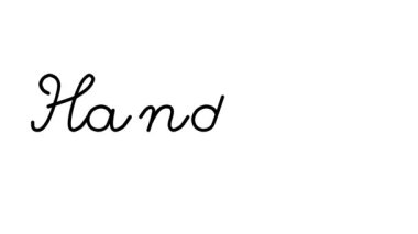 El çantası Dekoratif El Yazısı Animasyonu Altı El yazısı ve Gotik Yazı Tipi