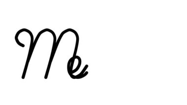 Altı El Yazısı ve Gotik Yazı Tipinde İlaç Dekoratif El Yazısı Animasyonu