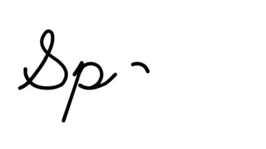 Altı El Yazısı ve Gotik Yazı Tiplerinde Spam Dekoratif El Yazısı Animasyonu