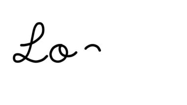 Altı El Yazısı ve Gotik Yazı Tiplerinde Loca Dekoratif El Yazısı Animasyonu