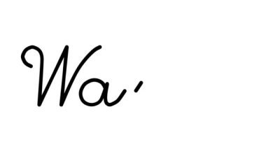 Altı El Yazısı ve Gotik Yazı Tiplerinde Duvar Dekoratif El Yazısı Animasyonu