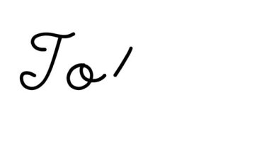 Altı El Yazısı ve Gotik Yazı Tipiyle Tokyo Dekoratif El Yazısı Animasyonu