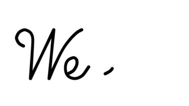 Altı El Yazısı ve Gotik Yazı Tiplerinde Ot Dekoratif El Yazısı Animasyonu