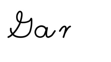 Altı El Yazısı ve Gotik Yazı Tiplerinde Çete Dekoratif El Yazısı Animasyonu