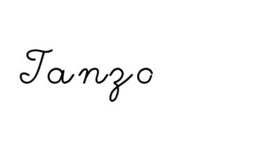 Altı El Yazısı ve Gotik Yazı Tipiyle Tanzanya Dekoratif El Yazısı Animasyonu