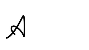 Altı El Yazısı ve Gotik Yazı Tiplerinde Sanat Dekoratif El Yazısı Animasyonu