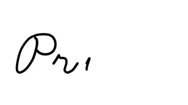 Prune Dekoratif El Yazısı Animasyonu Altı El yazısı ve Gotik Yazı Tipi