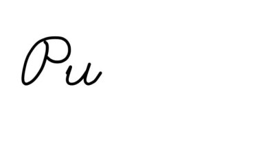 Altı El Yazısı ve Gotik Yazı Tipiyle Yapboz Dekoratif El Yazısı Animasyonu