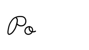 Altı El Yazısı ve Gotik Yazı Tiplerinde Güç Dekoratif El Yazısı Animasyonu