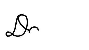 Altı El Yazısı ve Gotik Yazı Tiplerinde Veri Dekoratif El Yazısı Animasyonu