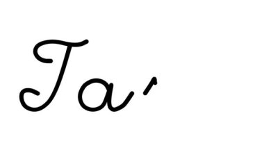 Görev Dekoratif El Yazısı Animasyonu Altı El yazısı ve Gotik Yazı Tipi