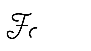 Altı El Yazısı ve Gotik Yazı Tiplerinde Yazı Tipi Dekoratif El Yazısı Animasyonu