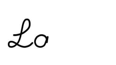 Altı El Yazısı ve Gotik Yazı Tiplerinde Lav Dekoratif El Yazısı Animasyonu