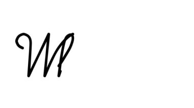 Altı El Yazısı ve Gotik Yazı Tipiyle Beyaz Dekoratif El Yazısı Animasyonu