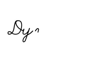 Altı El Yazısı ve Gotik Yazı Tipinde Dinamit Dekoratif El Yazısı Canlandırması