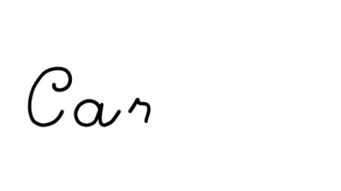 Altı El Yazısı ve Gotik Yazı Tiplerinde Karton Dekoratif El Yazısı Animasyonu