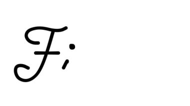 Altı El Yazısı ve Gotik Yazı Tiplerinde Güzel Dekoratif El Yazısı Animasyonu