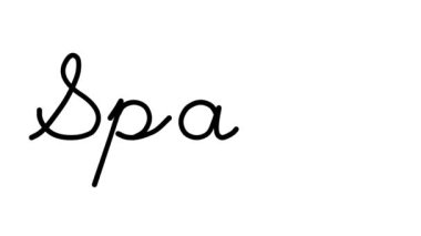 Altı El Yazısı ve Gotik Yazı Tiplerinde İspanya Dekoratif El Yazısı Animasyonu