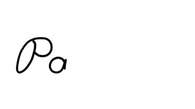 Altı El Yazısı ve Gotik Yazı Tipiyle Saray Dekoratif El Yazısı Animasyonu