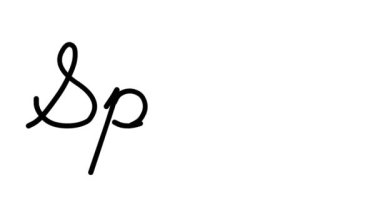 Altı El Yazısı ve Gotik Yazı Tiplerinde Spor Dekoratif El Yazısı Animasyonu