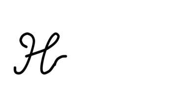 Altı El Yazısı ve Gotik Yazı Tiplerinde At Dekoratif El Yazısı Animasyonu