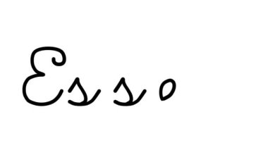 Altı El Yazısı ve Gotik Yazı Tiplerinde Essen Dekoratif El Yazısı Animasyonu