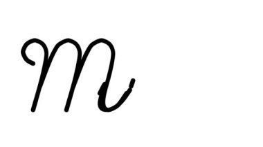 Katır Dekoratif El Yazısı Animasyonu Altı El yazısı ve Gotik Yazı Tipi