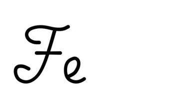 Altı El Yazısı ve Gotik Yazı Tiplerinde Fest Dekoratif El Yazısı Animasyonu