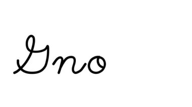 Altı El Yazısı ve Gotik Yazı Tipiyle Cüce Dekoratif El Yazısı Animasyonu