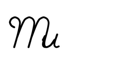 Altı El Yazısı ve Gotik Yazı Tipiyle Anne Dekoratif El Yazısı Animasyonu