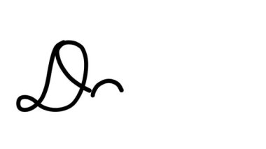 Dart Dekoratif El Yazısı Animasyonu Altı El yazısı ve Gotik Yazı Tipi