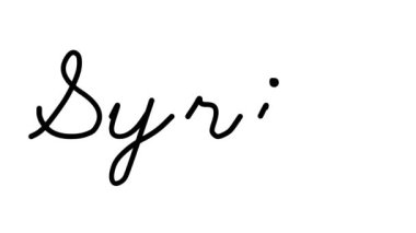 Altı El Yazısı ve Gotik Yazı Tiplerinde Suriye Dekoratif El Yazısı Animasyonu