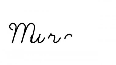 Murcia Dekoratif El Yazısı Animasyonu Altı El yazısı ve Gotik Yazı Tipi