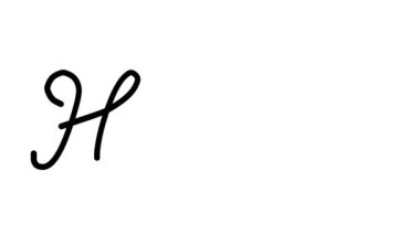 Altı El Yazısı ve Gotik Yazı Tipiyle Otel Dekoratif El Yazısı Animasyonu