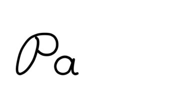 Altı El Yazısı ve Gotik Yazı Tipiyle Paris Dekoratif El Yazısı Animasyonu